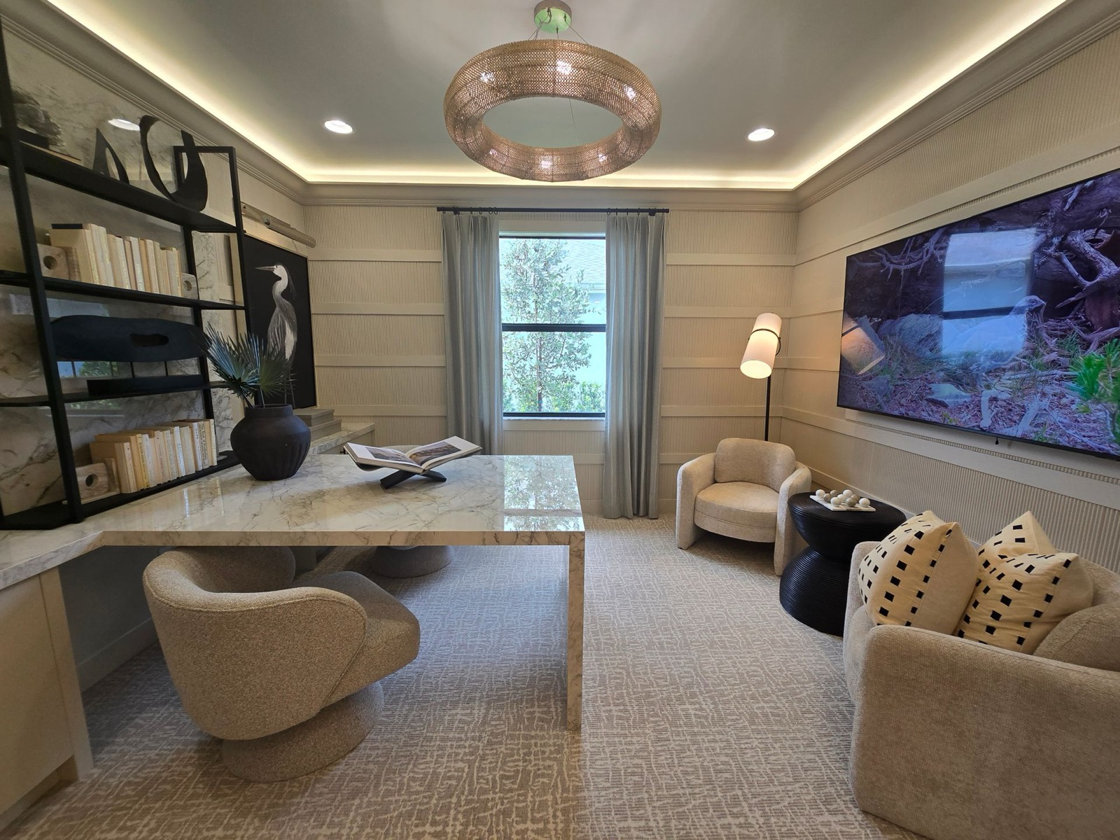 Custom home office studio