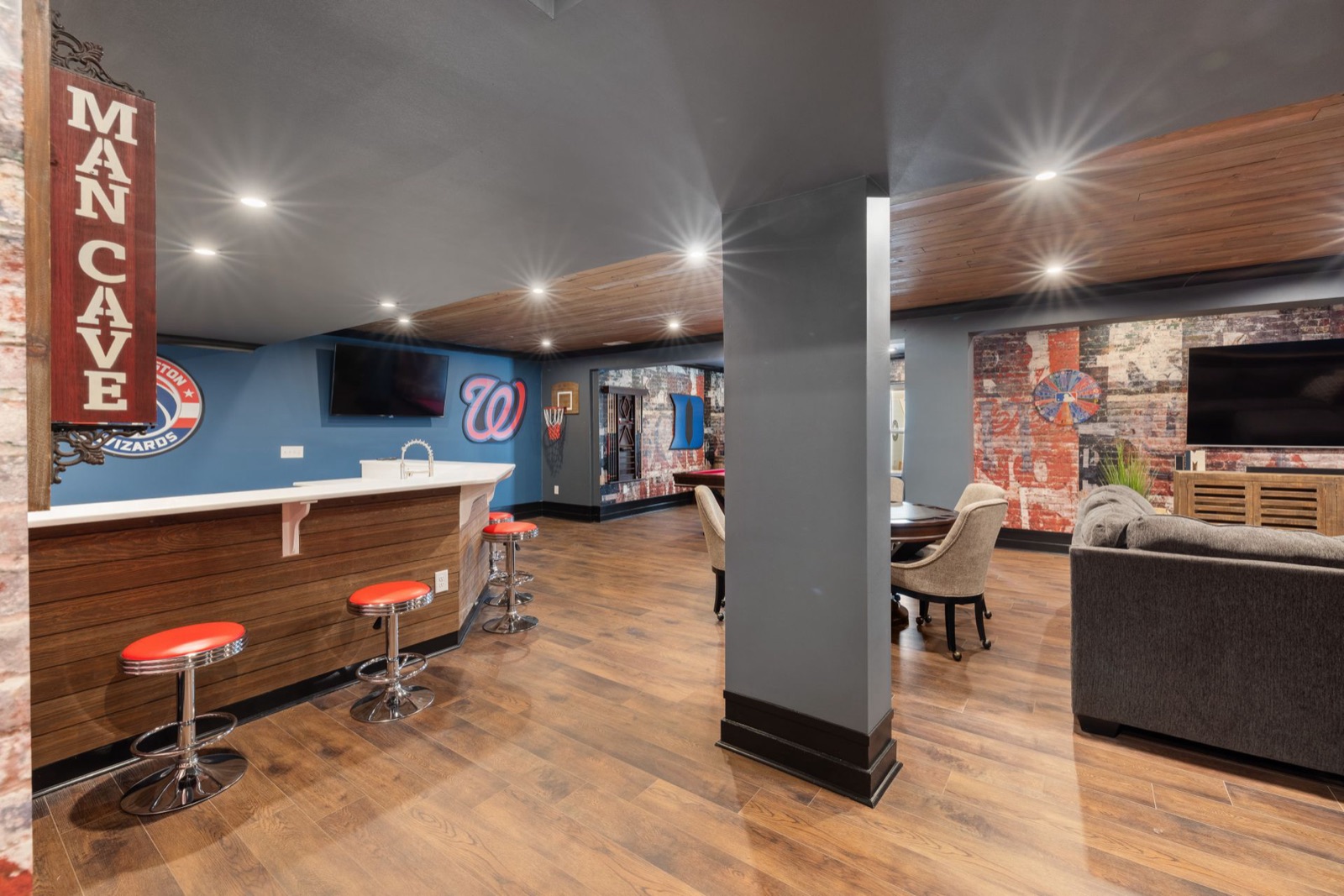 Custom man cave build